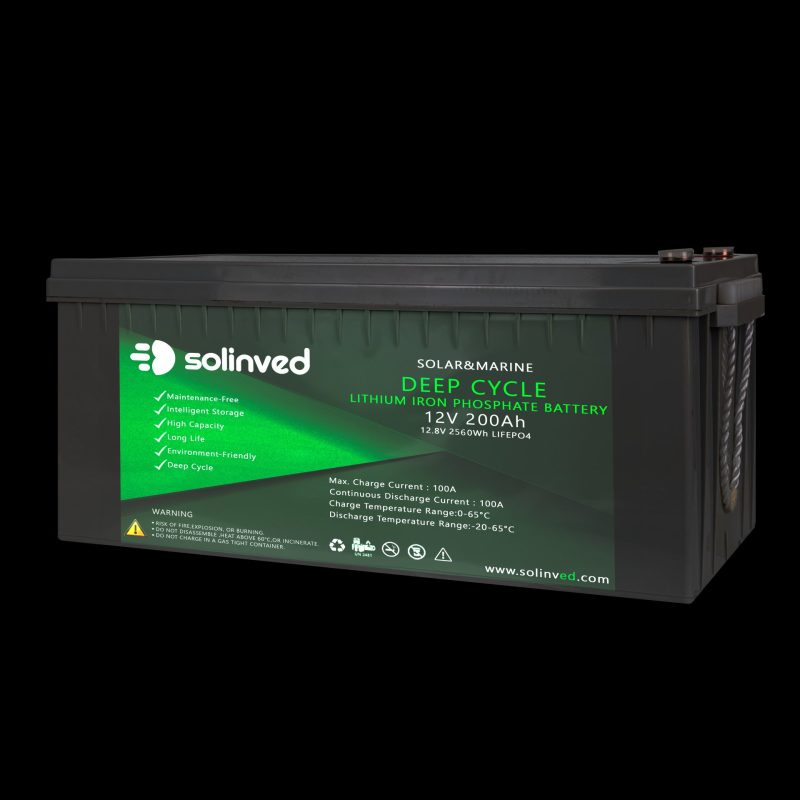 SOLİNVED 12V 200AH LİTYUM AKÜ